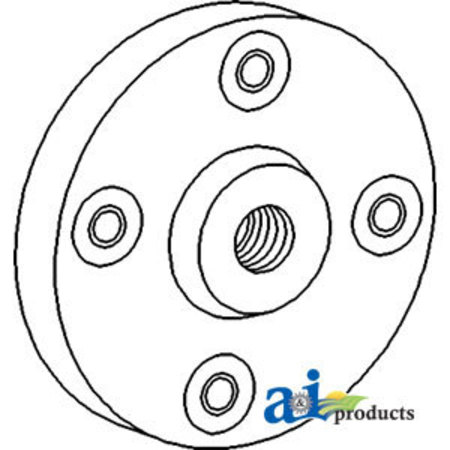A & I PRODUCTS Adapter Plate, Hydraulic Pump 6" x6" x1" A-708639M91